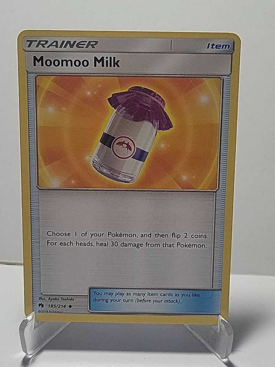 Moomoo Milk 185/214 - Uncommon Pokemon Trainer Card - Lost Thunder Set - NM