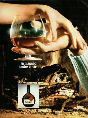  Werbung Advertising 0422 1971 Armagnac Tendre & Viril  
