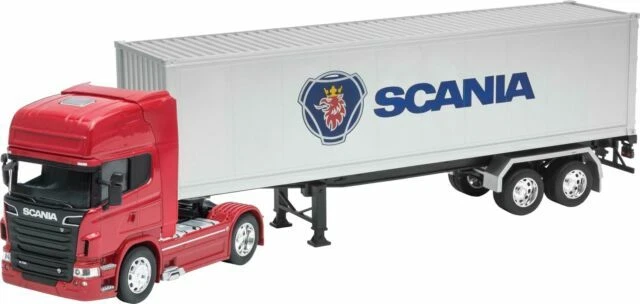 Camions miniatures rouges Scania