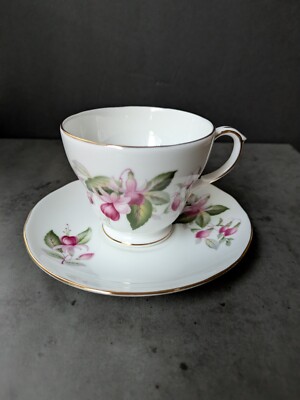 Duchess Fuchsia Cup & Saucer Set Bone China England
