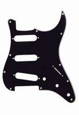 NEW - Pickguard For Fender Standard Strat, 11-Hole, 3-Ply - BLACK