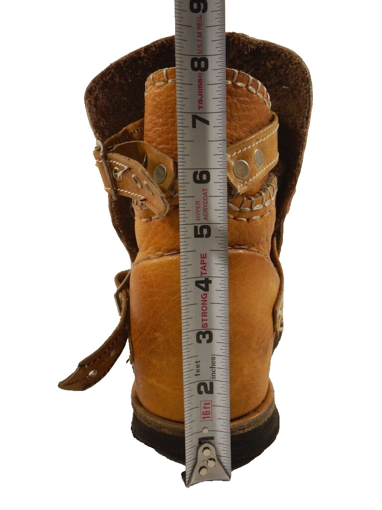 Vintage Hippie Patchwork Handmade Leather Buckle … - image 4