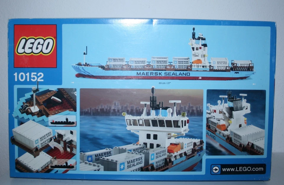 LEGO® Sculptures 10152 Maersk Containerschiff NEU OVP 2004 MISB RAR Erstausgabe - Bild 2 von 2
