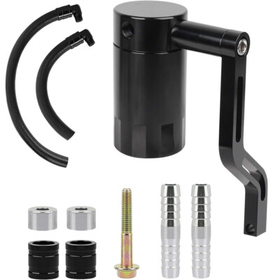 Billet Oil Catch Can Kit w/ Z-Bracket For 11-22 Dodge Charger Chrysler 300 6.4L