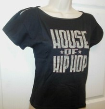 Open sleeve tShirt HOUSE OF HIPHOP Dancer Black Capezio's Frontline ladies sizes