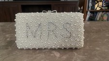 Bride Clutch Purse Bride to be Gift Bachelorette Gift "MRS"
