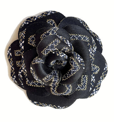 CHANEL Camellia Flower Black Holiday 2022