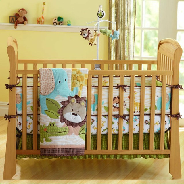 Cocalo Monkey Time 4 Piece Crib Bedding Set Boys Nursery For Sale