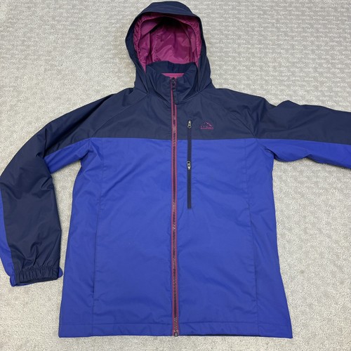 L.L. Bean Jacket 3-1 Adventure Seeker Girls Sz L 14-16 Full Zip Hooded Fleece - Picture 8 of 16