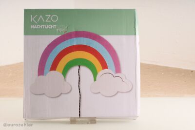 Kazo Nachtlicht batteriebetrieben aus Holz Regenbogen 
