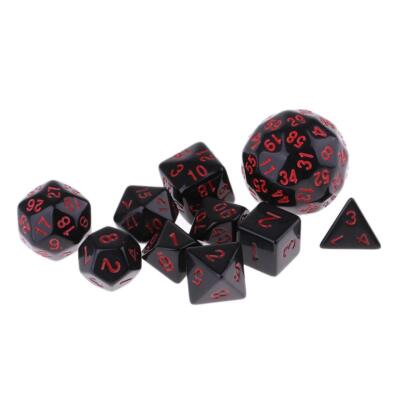 10 Stück polyedrische Würfel Sets für Rollenspiele