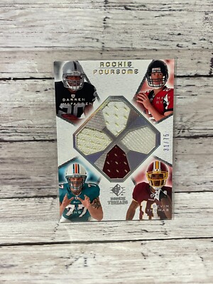 2008 SP Rookie Threads Foursome #MLRT D.McFadden J.Long Matt Ryan D.Thomas #d/75