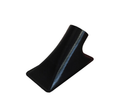 CUSTOM SIZE Angled Rectangular 250x150mm Air Intake 76mm Duct - CFD Developed