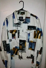 BDG Urban Outfitters Men's VHS Glitch Denim Multicolor Jacket Size L