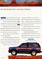 1991 Mazda Navajo Truck - Award - Classic Vintage Advertisement Ad H07