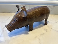 Metal Pig Piglet Ornament Sculpture Art