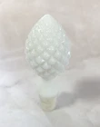 Vintage Milk Glass Pinecone Bottle Stopper White Hobnail Decanter Cork Replaceme