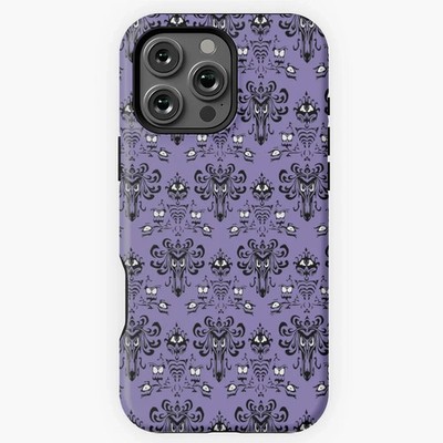 Haunted Mansion Wallpaper Purple iPhone Case for 17 16 15 14 13 12 Pro Max/ Plus