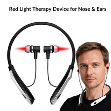 Tinnitus Relief Earplug Nose Nasal Rhinitis 650nm Red Light Laser Therapy Device