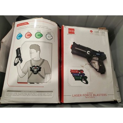 Interactive Laser Tag Blasters With Vests x2 sets. A24