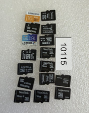 Used Lot microSD Memory Cards 16GB