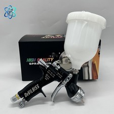 Black Te20 1.3mm Tip 600ml Cup Gravity Spray Gun For Devilbiss Paint Gun Us Ship