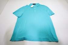 G/Fore Golf Solid Polo Mens Size Medium AQUA Regular New INV13177825