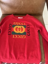 Gucci Red Crewneck Sweatshirt Teens Size 8