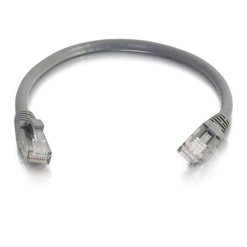 C2G 83140 0.5M GREY Cat5e Ethernet RJ45 High Speed Network Cable, LAN Lead Cat5e