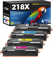 NEW HP 218X / 218A Toner HP Color LaserJet Pro 3201 3301 Series 4-Pack