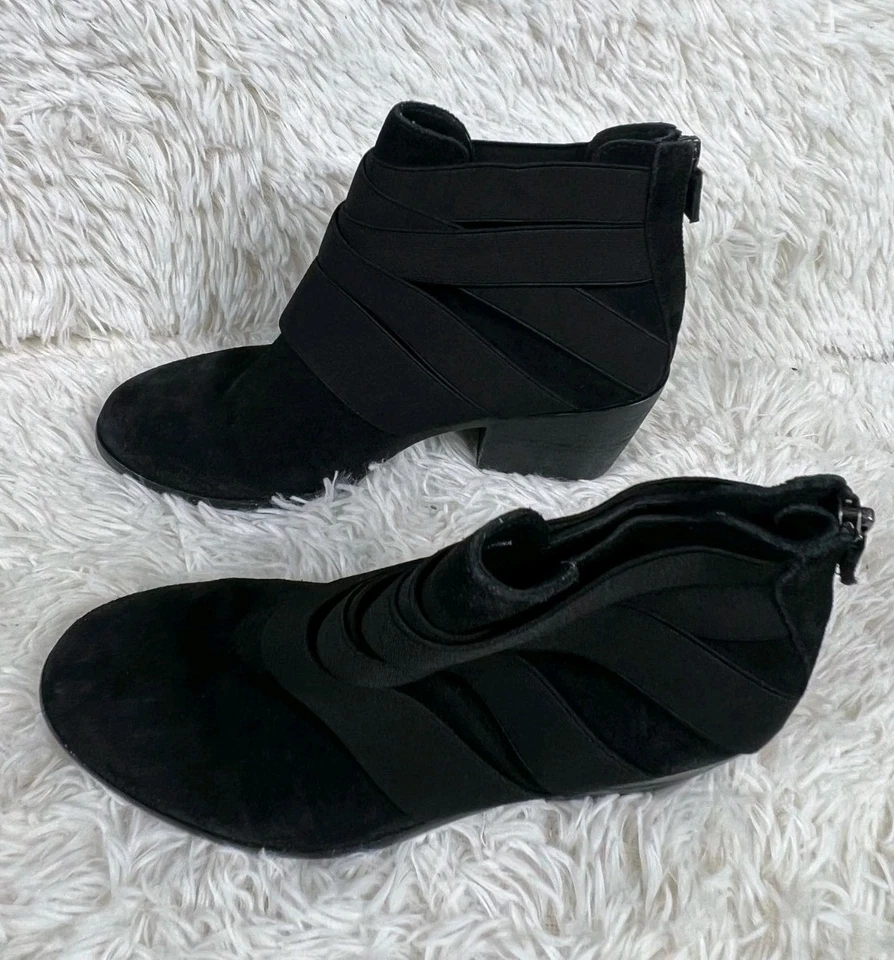 Botines de gamuza negros para mujer Eileen Fisher Vero Cuoio talla 7,5” Foto 4 de 4