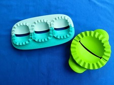 Tupperware 2 x Teigfalle Maultaschenformer Raviolimaker Grün/Türkis - Sehr gut