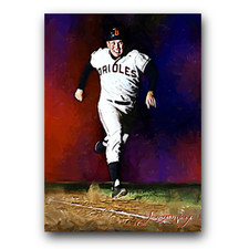 Brooks Robinson #27 Art Card Limited 13/50 Vela Signed (Baltimore Orioles)