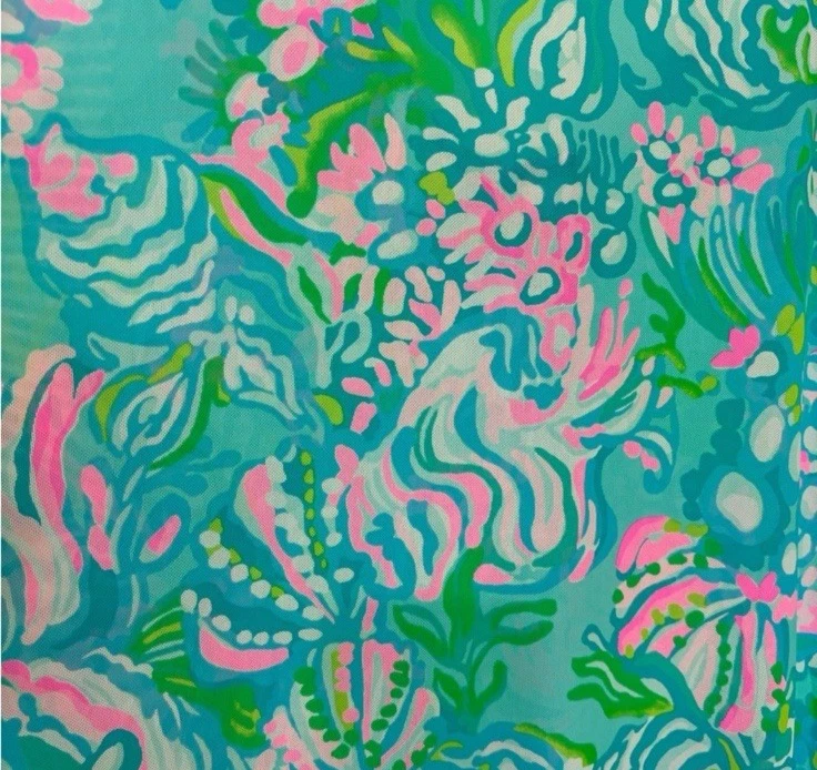 Maxi Vestido de Malla Lilly Pulitzer Encubrimiento Medio Azul Ibiza Camelia Playa Foto 4 de 4