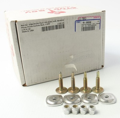 Stud Boy 2166-K6 Power Point Carbide Push-Through Stud Kit 1.375''-144/PKG 5/1...
