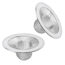 Antrader 2Pcs Kitchen Sink Strainers,2in Stainless Steel Mesh Round Filters ...