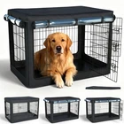 Durable Dog Crate Cover for 42-Inch Crates, Waterproof Sunshade & Heavy Duty EVA