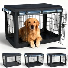 Durable Dog Crate Cover for 42-Inch Crates, Waterproof Sunshade  Heavy Duty EVA
