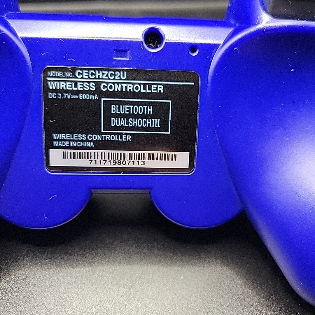 P3 Blue Wireless Bluetooth Controller for PS3 Sony PlayStation 3 Tested Works