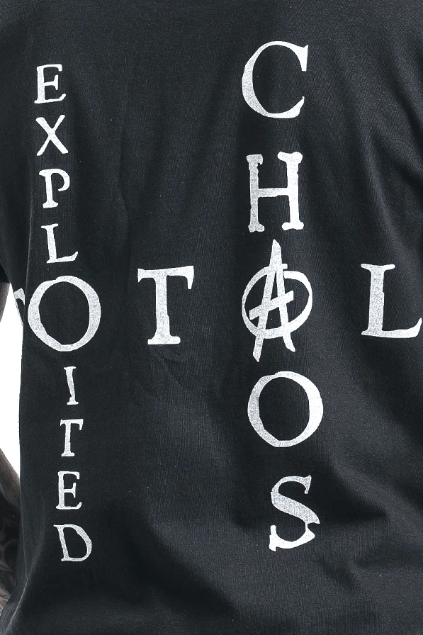 The Exploited T-Shirt Herren Mohican Skull schwarz Band-Merch, Bands, Totenköpfe - Bild 4 von 4