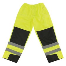 Pip 318-1771-Ly/M High Visibility Pants, M, Green, Polyester