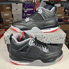 Size 7Y / 7M - GS Air Jordan 4 Retro Bred Reimagined Black Red FQ8213-006