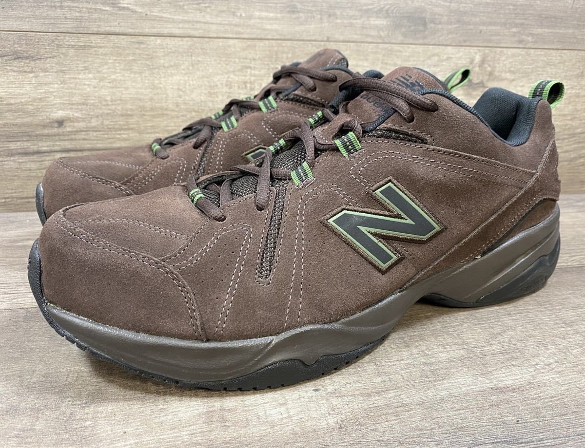 New Balance 608v4 Brown Suede Running Jogging Shoes Mens Size 14 D