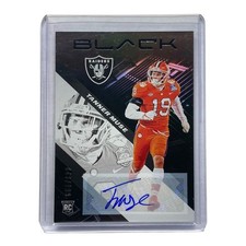 Panini NFL Black Tanner Muse Raiders Trading Card 043/199 Parallel Near Mint