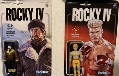 Rocky Balboa Winter Training + Ivan Drago 3 3/4 Inch ReAction Figuren Super7