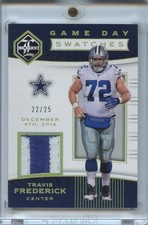 Travis Frederick 2017 Limited Game Day Game Worn Patch Dallas Cowboys 22/25