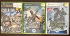 Xbox 3 Game Lot Medal Of Honor/Call Of Duty 3 Complete Tested/Working