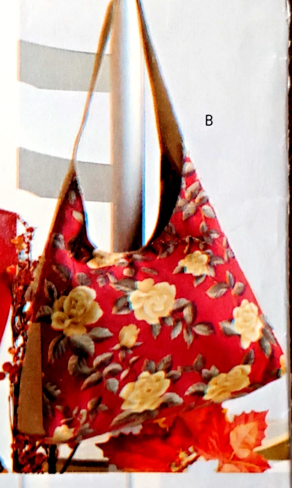 B4271 Butterick Easy See & Sew 2 Styles Purses, handbag, Tote, Lined & Pockets - Image 3 of 4