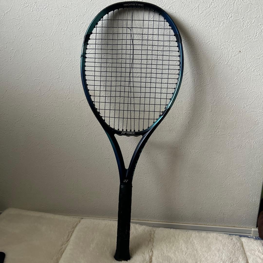 YONEX EZONE 100 2022 Model Tennis Racket 300g G2 Used with Crack