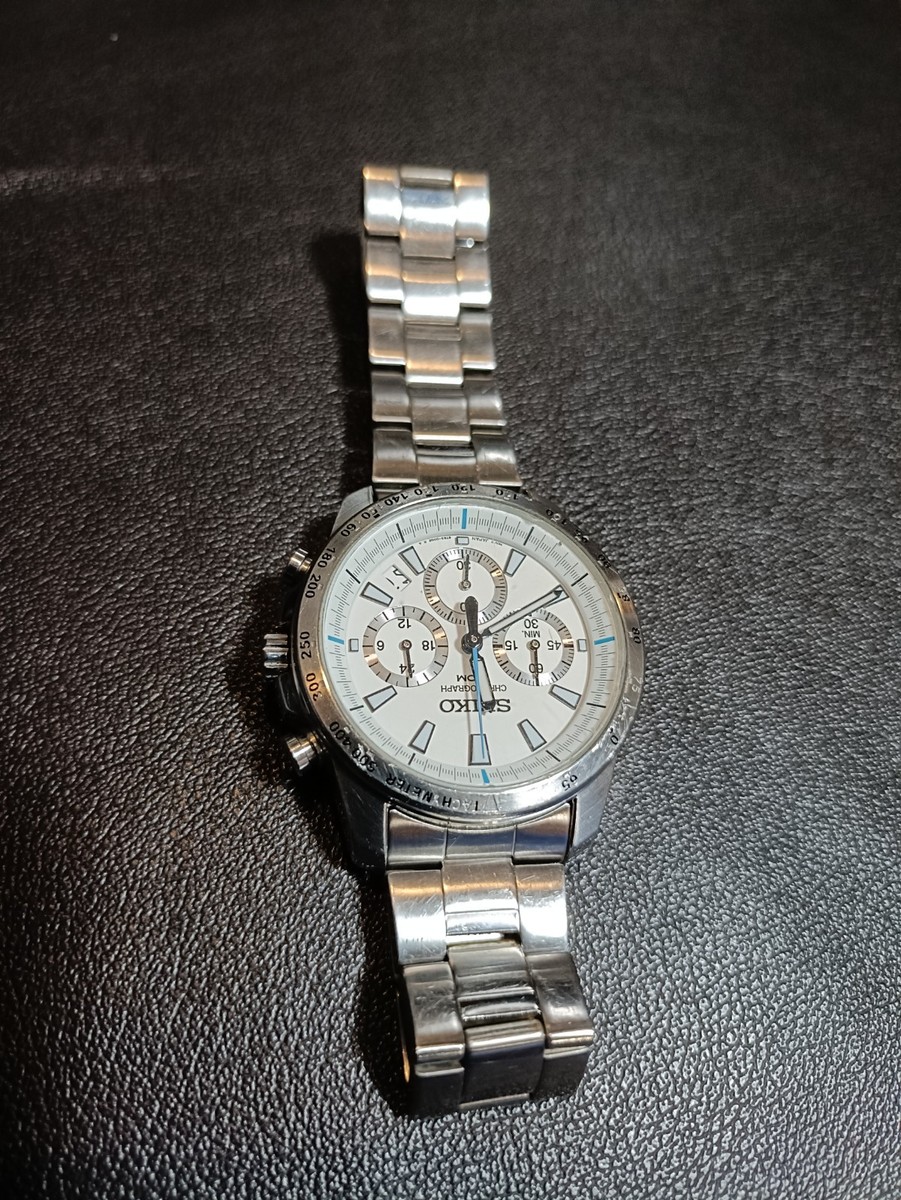 Seiko White Men's Watch - SSB025 for sale online | eBay